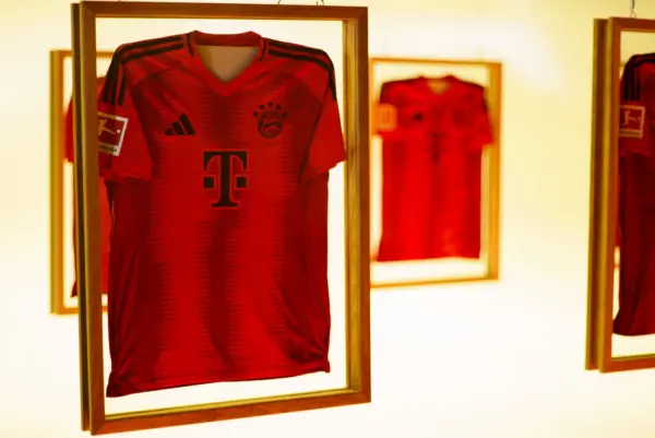 Günther Netzer Sondertrikot im De Luxe Holzrahmen (Ausstellungsstück) – Bild 4